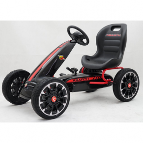 Картинг Abarth Pedal Go Kart с меки гуми, лицензиран модел 