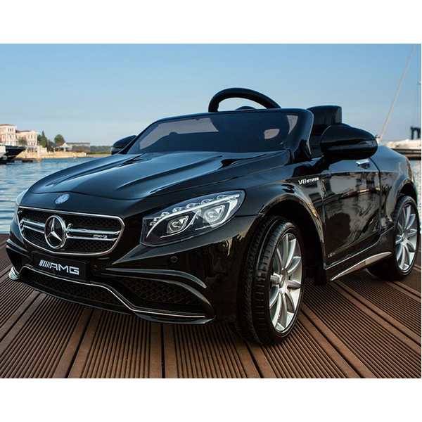 Продукт Акумулаторна кола Mercedes Benz S63, 12V с меки гуми и кож.седалка  - 0 - BG Hlapeta