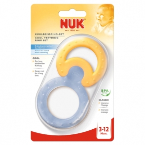 Nuk - Чесалка за зъби студена + 1 ринг