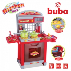 Buba Superior голяма детска кухня червена