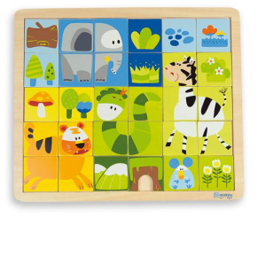 Andreu toys  Пъзел в рамка Джунгла