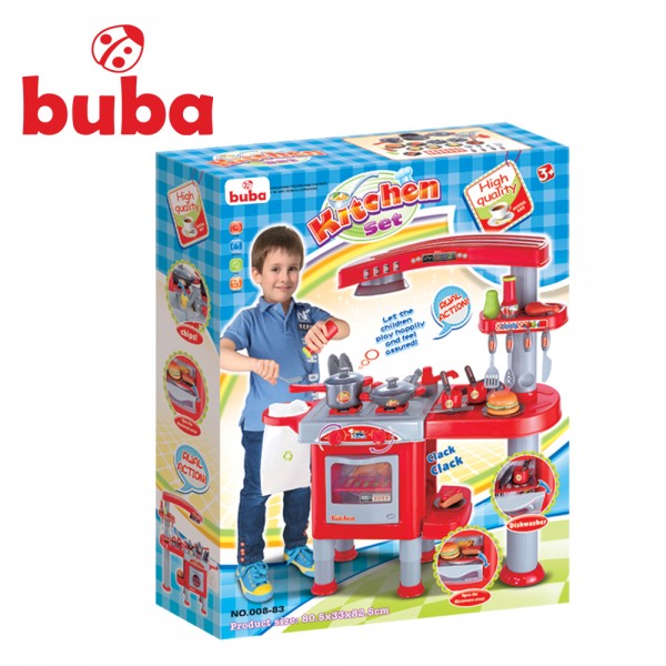 Продукт Buba Your Kitchen детска кухня червена - 0 - BG Hlapeta