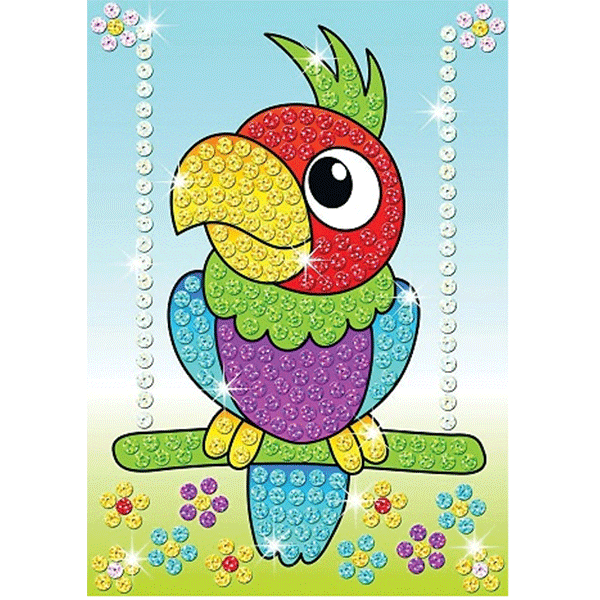 Продукт KSG Crafts Папагали - Създай сам картина с пайети - 0 - BG Hlapeta