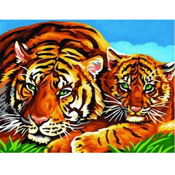 Продукт KSG Crafts Тигри - Нарисувай сам шедьовър - 0 - BG Hlapeta