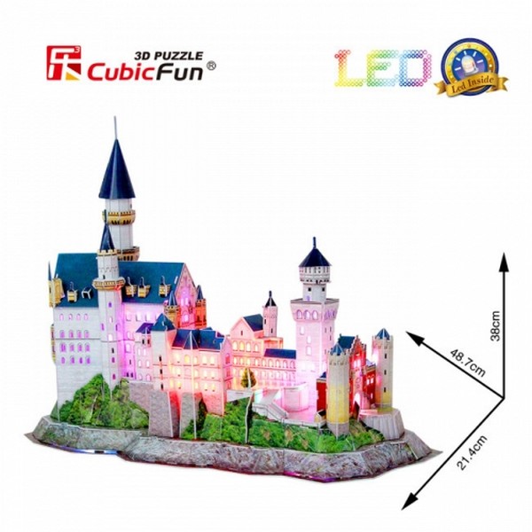 Продукт CubicFun Neuschwanstein Castle - 3D Пъзел с LED - 0 - BG Hlapeta