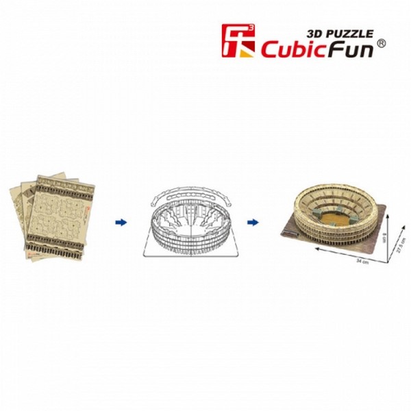 Продукт CubicFun Colosseum - 3D Пъзел - 0 - BG Hlapeta