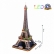 CubicFun Eiffel Tower - 3D Пъзел с LED 3