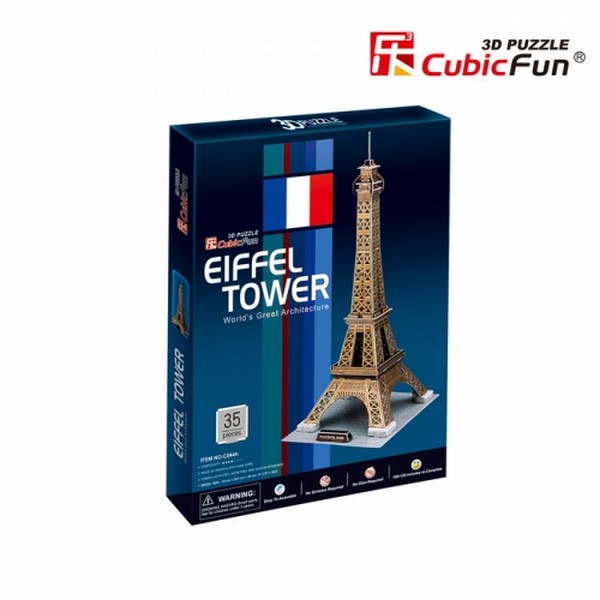 Продукт CubicFun Eiffel Tower - 3D Пъзел - 0 - BG Hlapeta