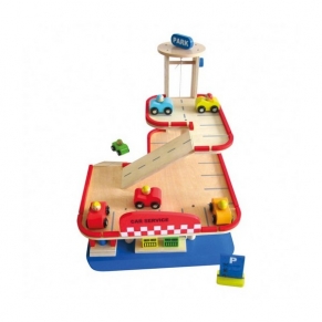 Kinderplus - Дървен гараж Транспортер