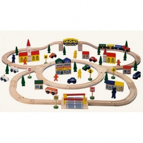Kinderplus - Дървен влак и ЖП линия