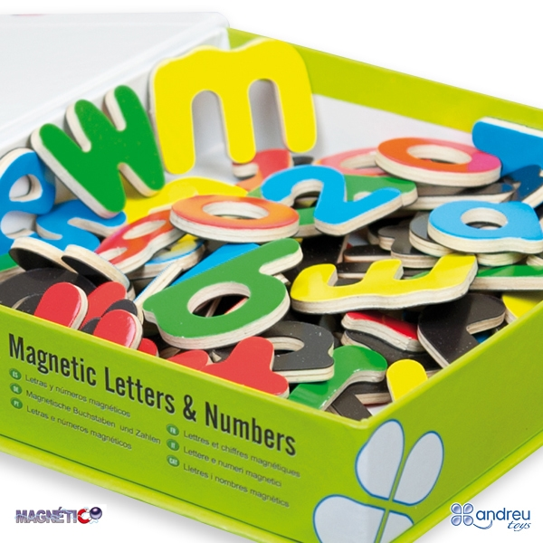 Продукт Andreu Toys магнитни букви и цифри - 0 - BG Hlapeta