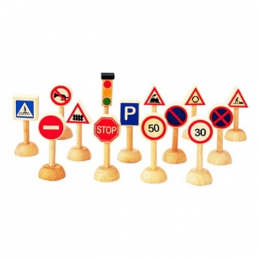 Plan Toys Комплект пътни знаци