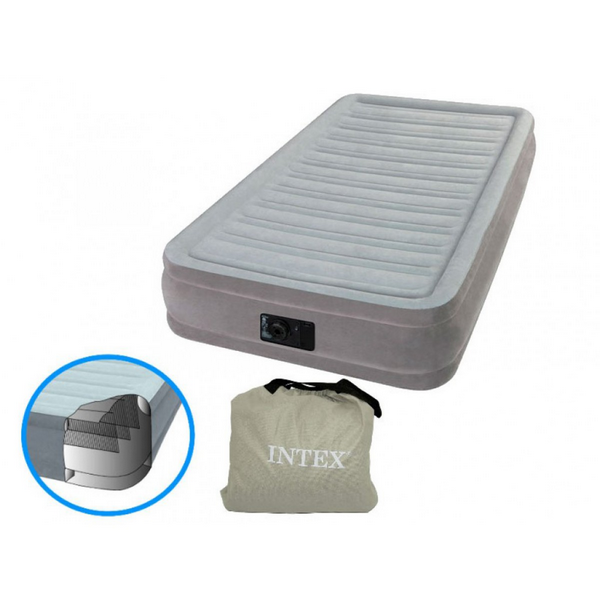 Продукт Intex Twin Comfort-Plush Mid Rise - Надуваем матрак с вградена помпа, 99х191х33см. - 0 - BG Hlapeta