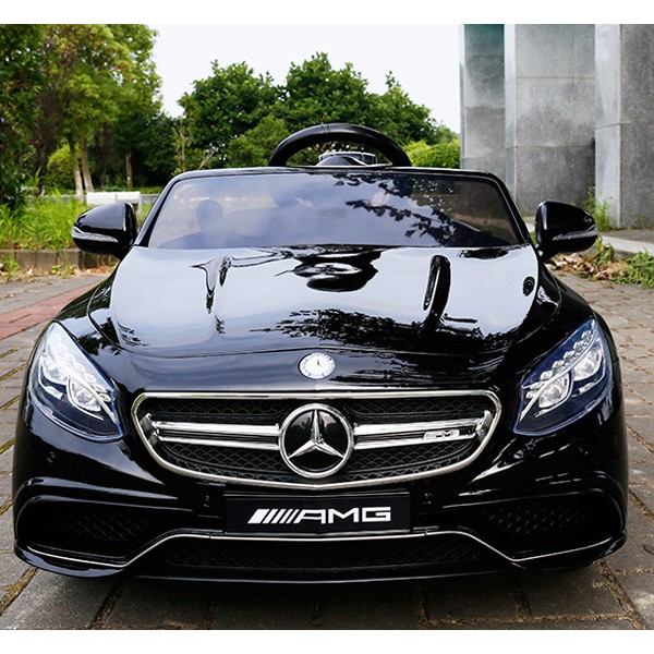 Продукт Акумулаторна кола Mercedes S63 AMG 12V с меки гуми, кож.седалка - 0 - BG Hlapeta