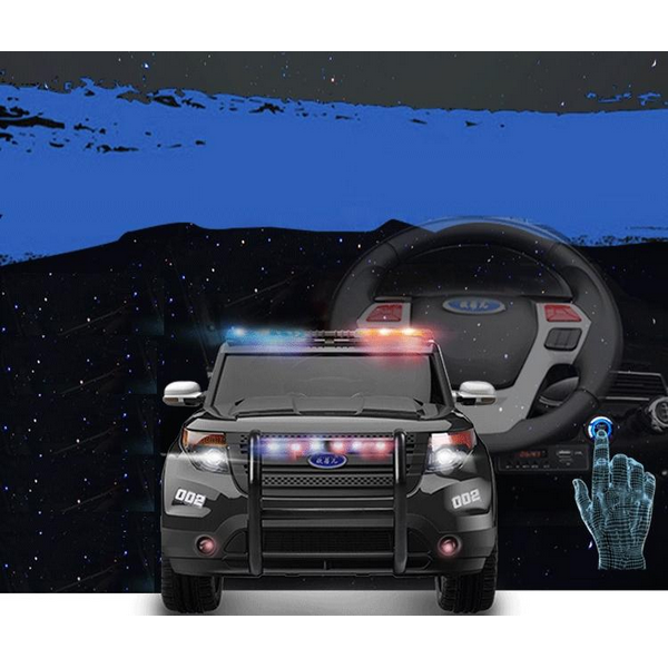 Продукт Акумулаторен джип POLICE,WI-Fi 12V с меки гуми,кож.седалка и сирена - 0 - BG Hlapeta