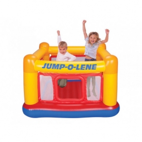 Intex Jump-O-Lene - Детски надуваем батут Къща, 174х174х112см.