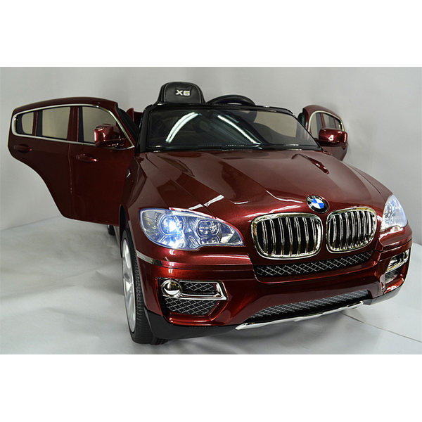 Продукт Акумулаторен джип BMW X6 12V Wi Fi с меки гуми и кожена седалка - 0 - BG Hlapeta