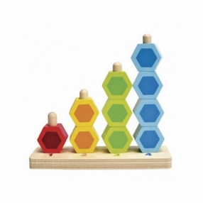 Hape - Дървена игра с цветни форми за броене