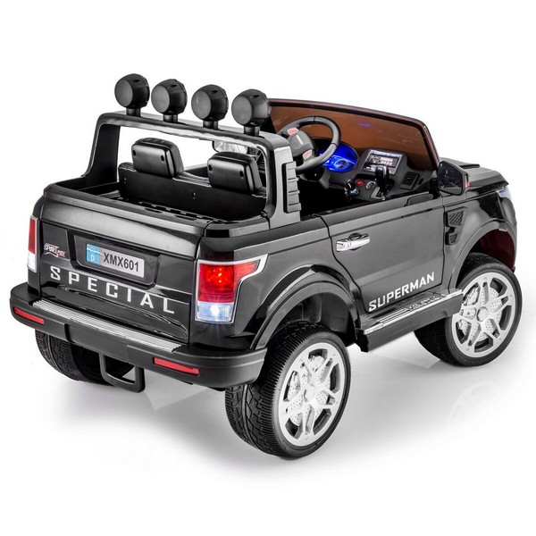 Продукт Двуместен акумулаторен джип тип Range Rover, 2*12V Wi Fi,MP4,меки гуми и кожени седалки  - 0 - BG Hlapeta