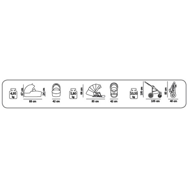 Продукт Tako Omega 2в1 - Бебешка количка  - 0 - BG Hlapeta