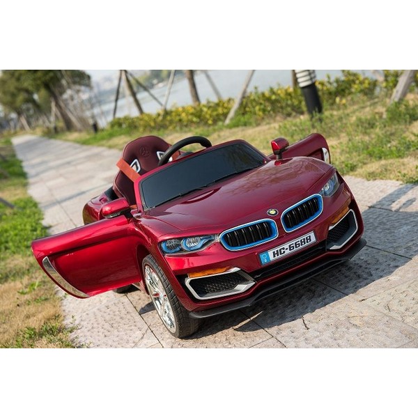 Продукт Акумулаторен кола тип BMW 6688, 12V с меки гуми, кожена седалка и амортисьори  - 0 - BG Hlapeta
