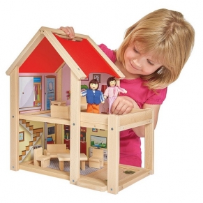 Eichhorn - Дървена къща с две кукли