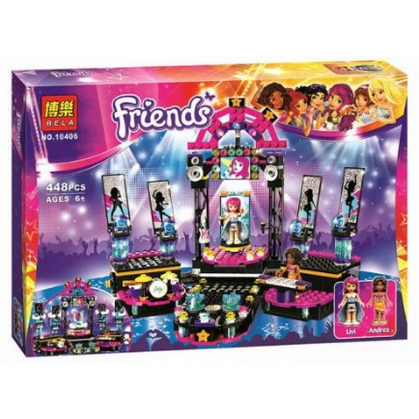Bela 448pcs Friends Series Pop Star Show Stage Livi Andrea