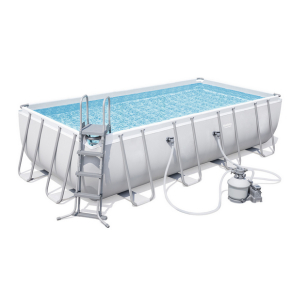 Bestway - Сглобяем басейн, правоъгълен 5.49м x 2.74м x 1.22м  с филтърна помпа 