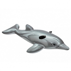 Intex LIL' Dolphin Ride-on - Надуваема играчка Делфин, 175х66см.
