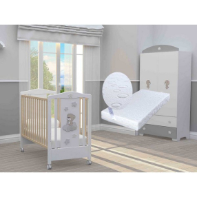 Bambino Casa Piccolo Particolare cot naturale fix - Бебешко легло + ПОДАРЪК матрак Primavera Baby Luxe