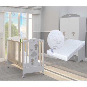 Bambino Casa Giochi divertenti cot naturale fix - Бебешко легло + ПОДАРЪК матрак Primavera Baby Luxe