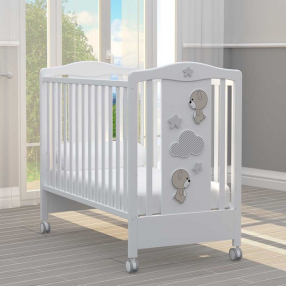 Bambino Casa Giochi divertenti cot bianco - Бебешко легло