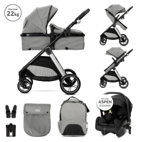 Lorelli ASPEN - Детска количка 3в1 с трансформираща седалка