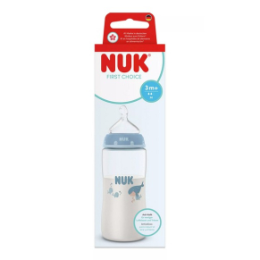 NUK First Choice РР Temperature control - Шише 300мл. силиконов биберон 3+мес. размер М