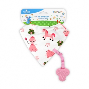 Lorelli - Лигавник бандана с гризалка и държач Lorelli - Лигавник бандана с гризалка и държач