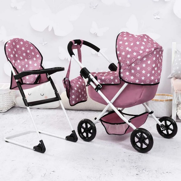 Продукт BAYER COSY - Количка за кукли с чанта и столче за хранене - 0 - BG Hlapeta