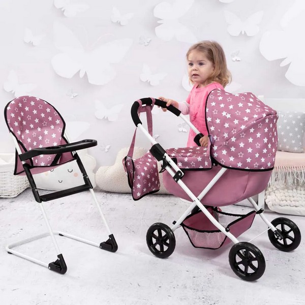 Продукт BAYER COSY - Количка за кукли с чанта и столче за хранене - 0 - BG Hlapeta