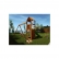 Fungoo FLAPPI - дървена детска площадка с пързалка и 2 люлки