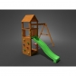 Продукт Fungoo FLAPPI - дървена детска площадка с пързалка и 2 люлки - 1 - BG Hlapeta