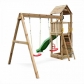 Продукт Fungoo FLAPPI - дървена детска площадка с пързалка и 2 люлки - 8 - BG Hlapeta