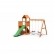 Fungoo FLOPPI дървена детска площадка с пързалка и люлки
