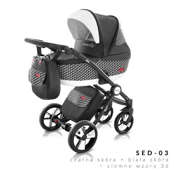 Продукт Milu Kids Sesto 3D - Бебешка количка 2в1  - 0 - BG Hlapeta