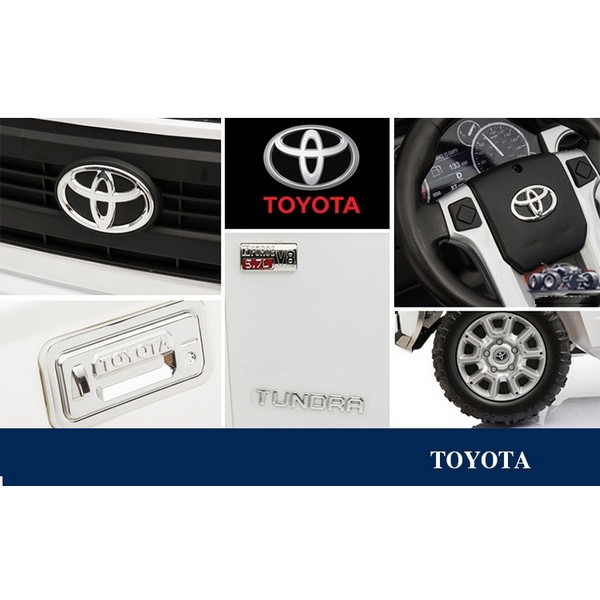 Продукт Двуместен акумулаторен джип Toyota Tundra 24V, с меки гуми, кожени седалки - 0 - BG Hlapeta