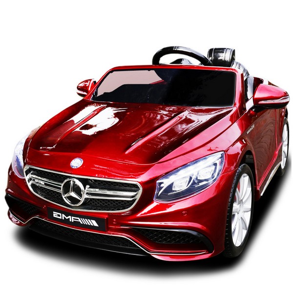 Продукт Акумулаторна кола Mercedes Benz S63, 12V с меки гуми и кож.седалка  - 0 - BG Hlapeta
