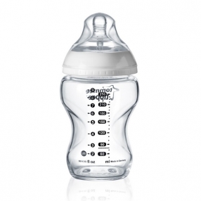 Tommee Tippee - Стъклено шише за хранене EASI VENT 250 мл 0м+ (1бр./оп)