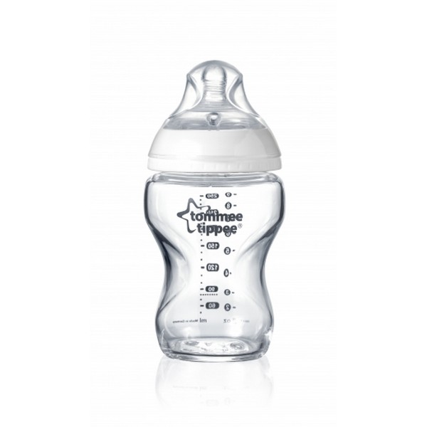 Продукт Tommee Tippee - Стъклено шише за хранене EASI VENT 250 мл 0м+ (1бр./оп) - 0 - BG Hlapeta