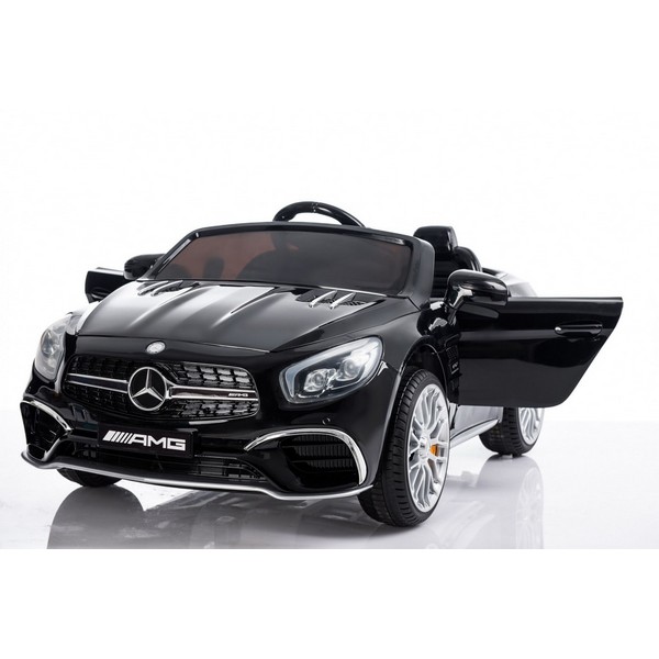 Продукт Акумулаторна кола Mercedes Benz SL65 AMG с MP4/дисплей, 12V с меки гуми и кожена седалка  - 0 - BG Hlapeta