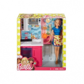 Barbie - Кукла асортимент с мебели