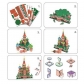 Продукт Cubic Fun Пъзел 3D St.Basil's Cathedral (Russia) 224ч. LED inside  - 4 - BG Hlapeta