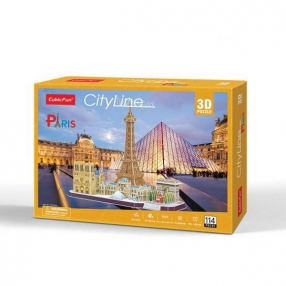 Cubic Fun Пъзел 3D City Line Paris 114ч. 